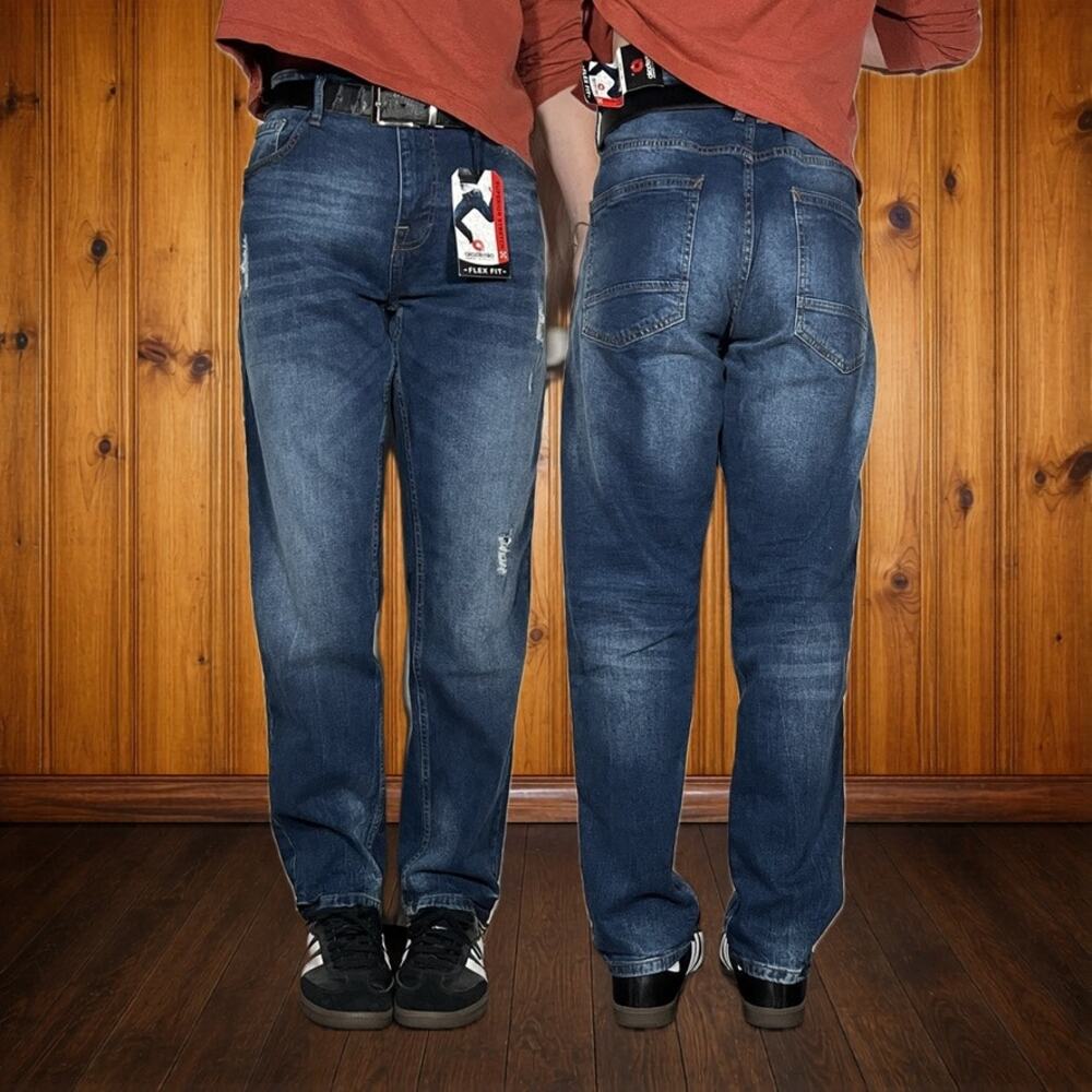 Akademiks deadstock 38x30 Y2K Jeans Blue Straight
